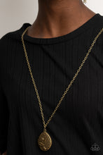 Load image into Gallery viewer, Wearable Wildflowers - Brass Paparazzi Accessories
