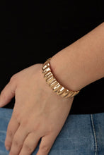 Load image into Gallery viewer, Across The HEIR-Waves - Gold Paparazzi Accessories
