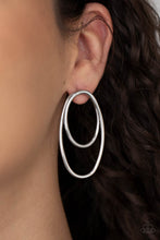 Load image into Gallery viewer, So OVAL-Dramatic - Silver Paparazzi Accessories
