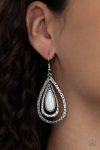 Load image into Gallery viewer, Teardrop Torrent - White Paparazzi Accessories
