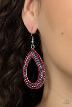 Load image into Gallery viewer, Tear Tracks - Red Paparazzi Accessories
