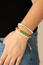 Load image into Gallery viewer, Natural-Born Navigator - Green Paparazzi Accessories
