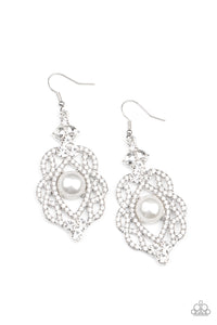 Rhinestone Renaissance - White Paparazzi Accessories