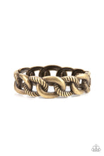 Load image into Gallery viewer, Bold Move - Brass Paparazzi Accessories
