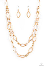 Load image into Gallery viewer, The OVAL-achiever - Gold Paparazzi Accessories
