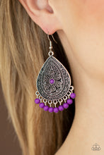 Load image into Gallery viewer, Blossoming Teardrops - Purple Paparazzi Accessories

