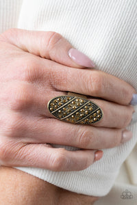 Galactic Glitz - Brass Paparazzi Accessories