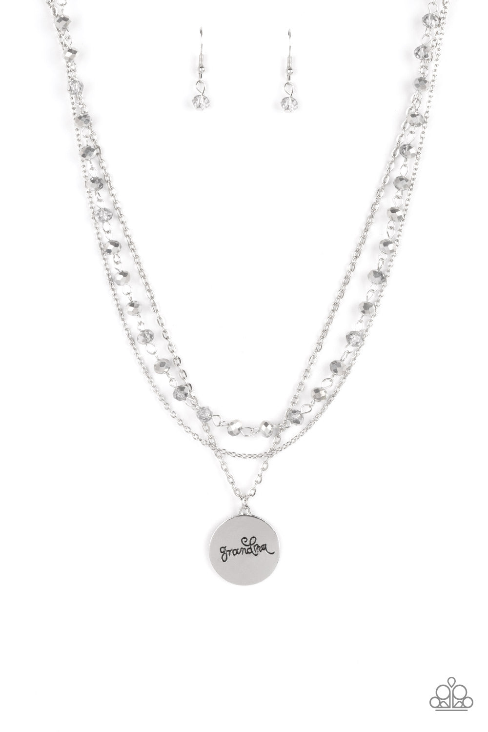 Promoted to Grandma - Silver Paparazzi Accessories
