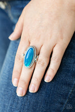 Load image into Gallery viewer, Oval Oasis - Blue Paparazzi Accessories
