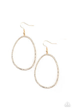 Load image into Gallery viewer, OVAL-ruled! - Gold Paparazzi Accessories
