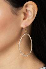 Load image into Gallery viewer, OVAL-ruled! - Gold Paparazzi Accessories
