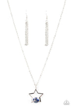 Load image into Gallery viewer, Starry Fireworks - Blue Paparazzi Accessories
