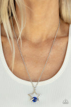 Load image into Gallery viewer, Starry Fireworks - Blue Paparazzi Accessories
