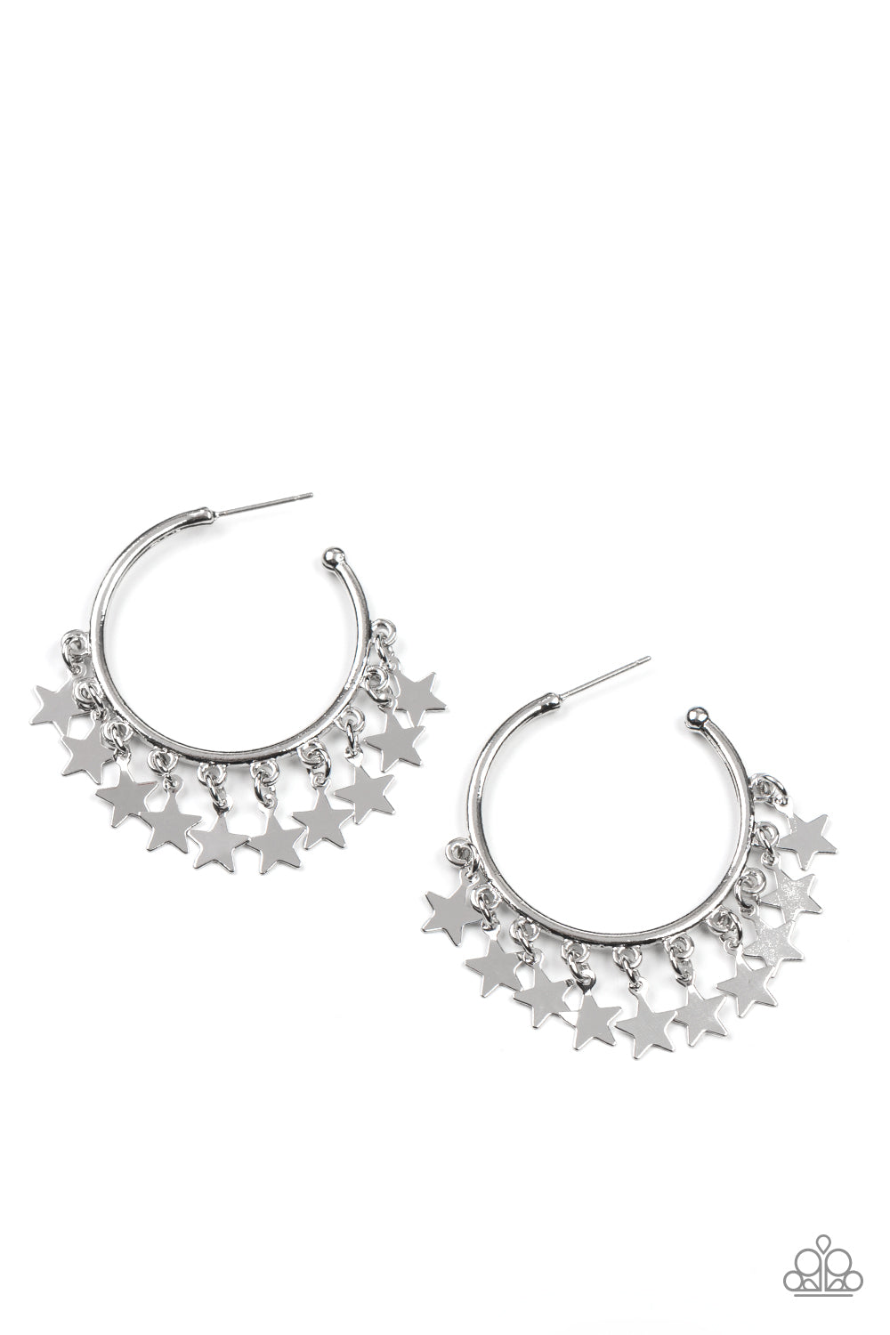 Happy Independence Day - Silver Paparazzi Accessories