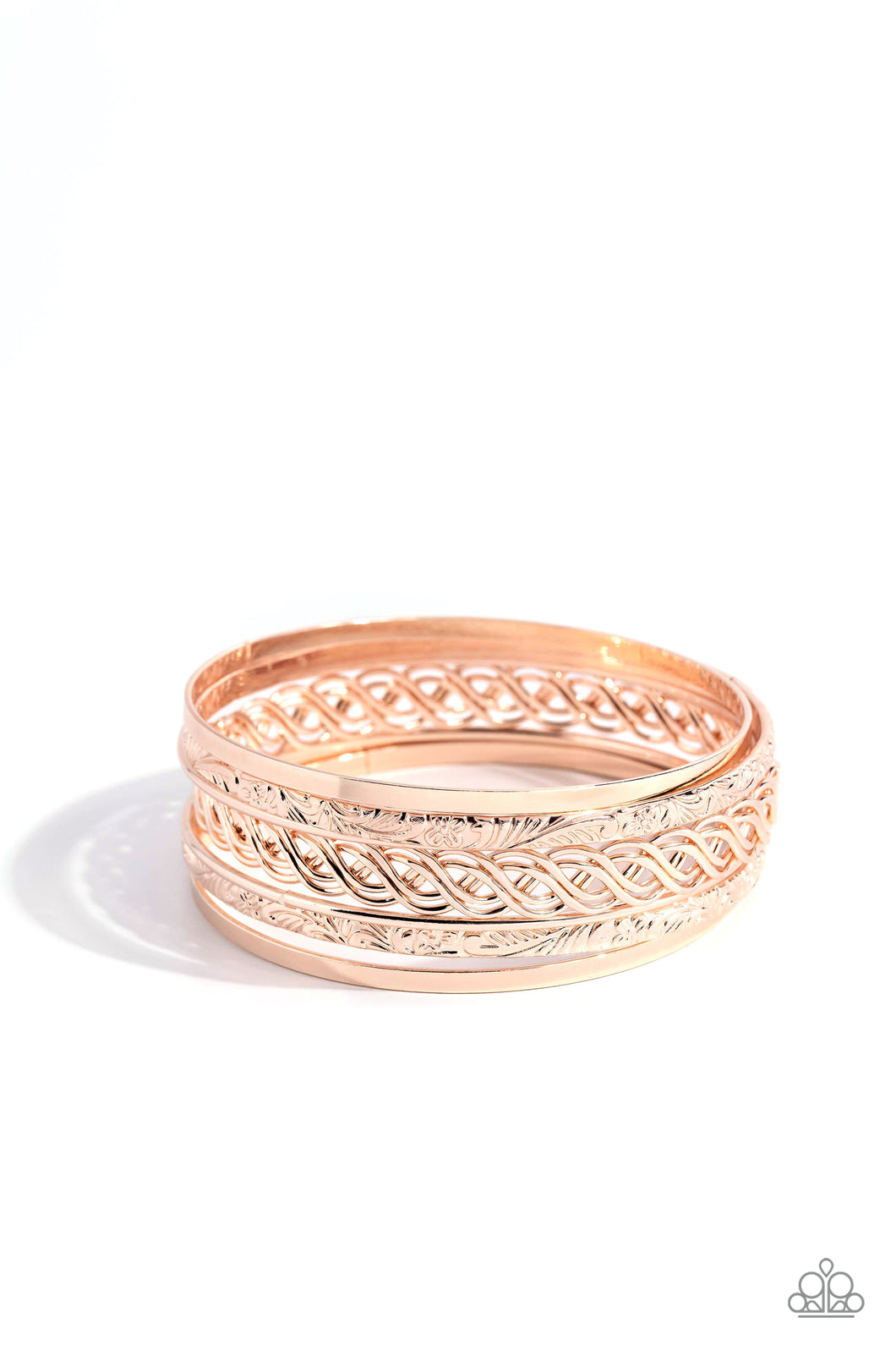 Stockpiled Shimmer - Rose Gold Paparazzi Accessories