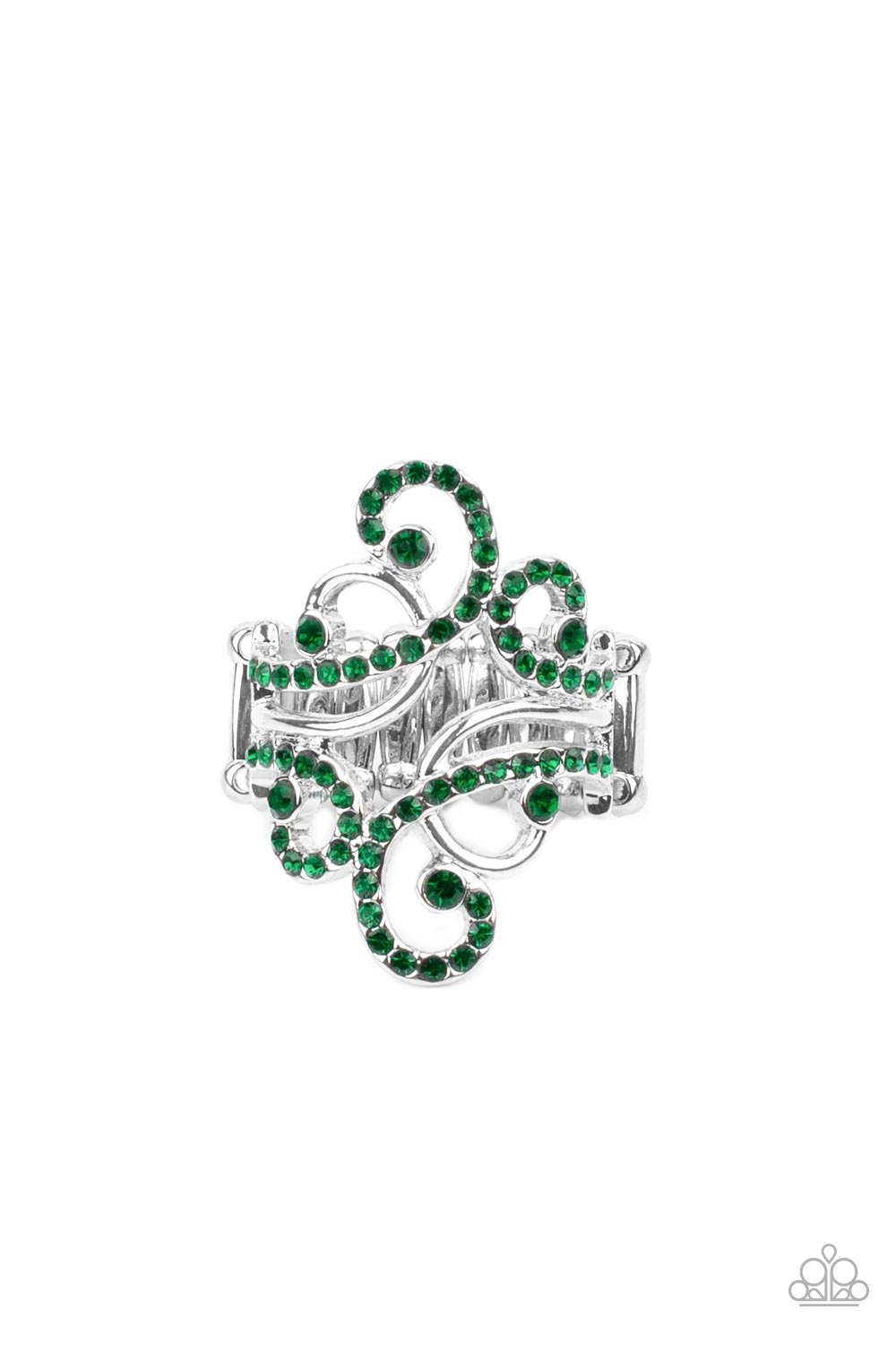 Billowing Beauty - Green Paparazzi Accessories