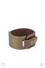 Load image into Gallery viewer, Studded Synchronism - Brass Paparazzi Accessories

