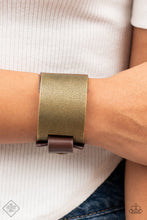 Load image into Gallery viewer, Studded Synchronism - Brass Paparazzi Accessories
