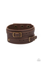 Load image into Gallery viewer, Bronco Bustin Buckles - Brass Paparazzi Accessories
