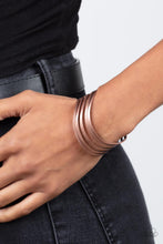 Load image into Gallery viewer, Tantalizingly Tiered - Copper Paparazzi Accessories
