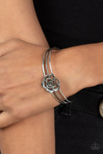 Load image into Gallery viewer, Rosy Repose - Silver Paparazzi Accessories
