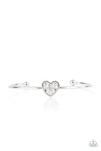 Load image into Gallery viewer, Heart of Ice - White Paparazzi Accessories
