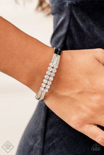 Load image into Gallery viewer, Doubled Down Dazzle - White Paparazzi Accessories
