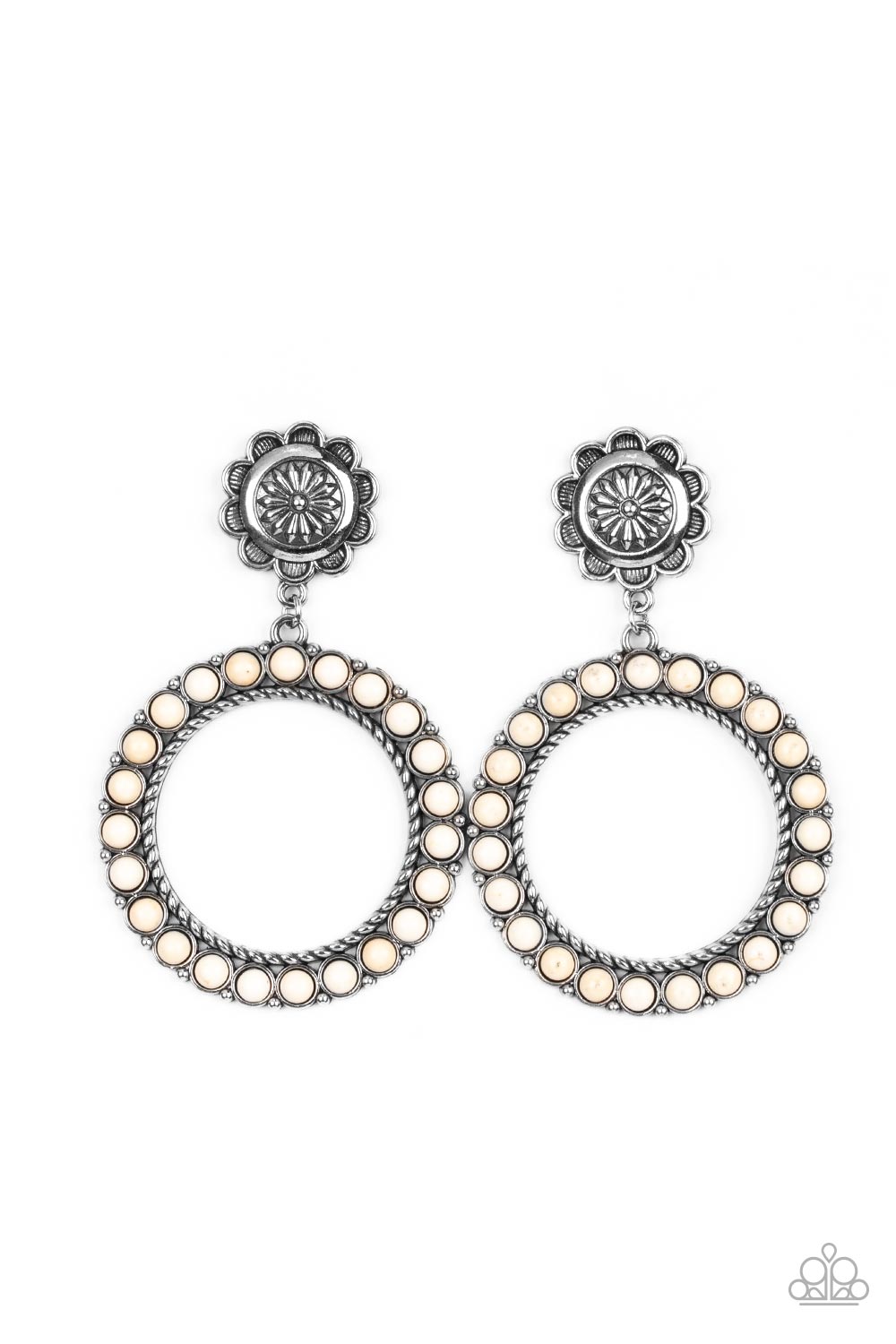 Playfully Prairie - White Paparazzi Accessories