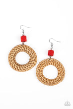 Load image into Gallery viewer, Wildly Wicker - Red Paparazzi Accessories
