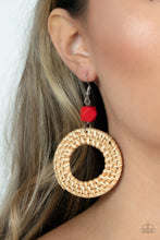 Load image into Gallery viewer, Wildly Wicker - Red Paparazzi Accessories

