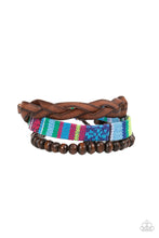Load image into Gallery viewer, Textile Texting - Blue Paparazzi Accessories
