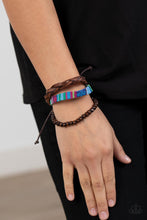 Load image into Gallery viewer, Textile Texting - Blue Paparazzi Accessories
