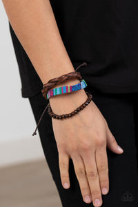 Textile Texting - Blue Paparazzi Accessories
