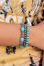 Load image into Gallery viewer, Take By SANDSTORM - Blue Paparazzi Accessories
