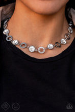 Load image into Gallery viewer, Rhinestone Rollout - White Paparazzi Accessories
