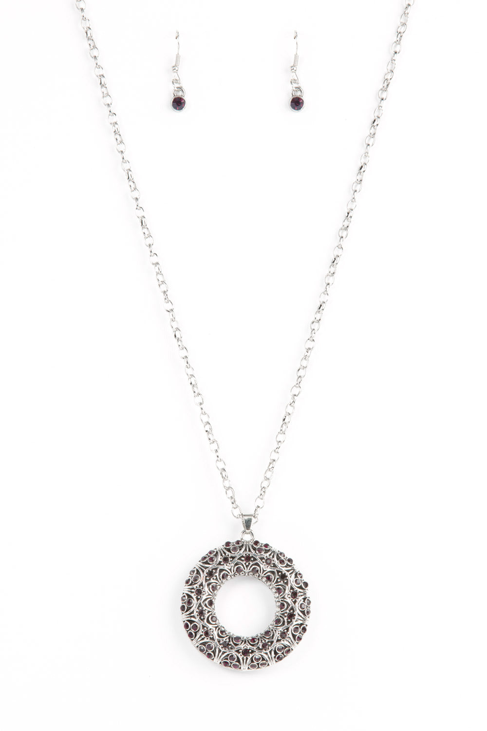 Wintry Wreath - Purple Paparazzi Accessories