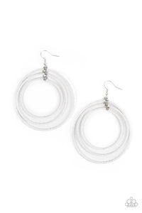Colorfully Circulating - White Paparazzi Accessories