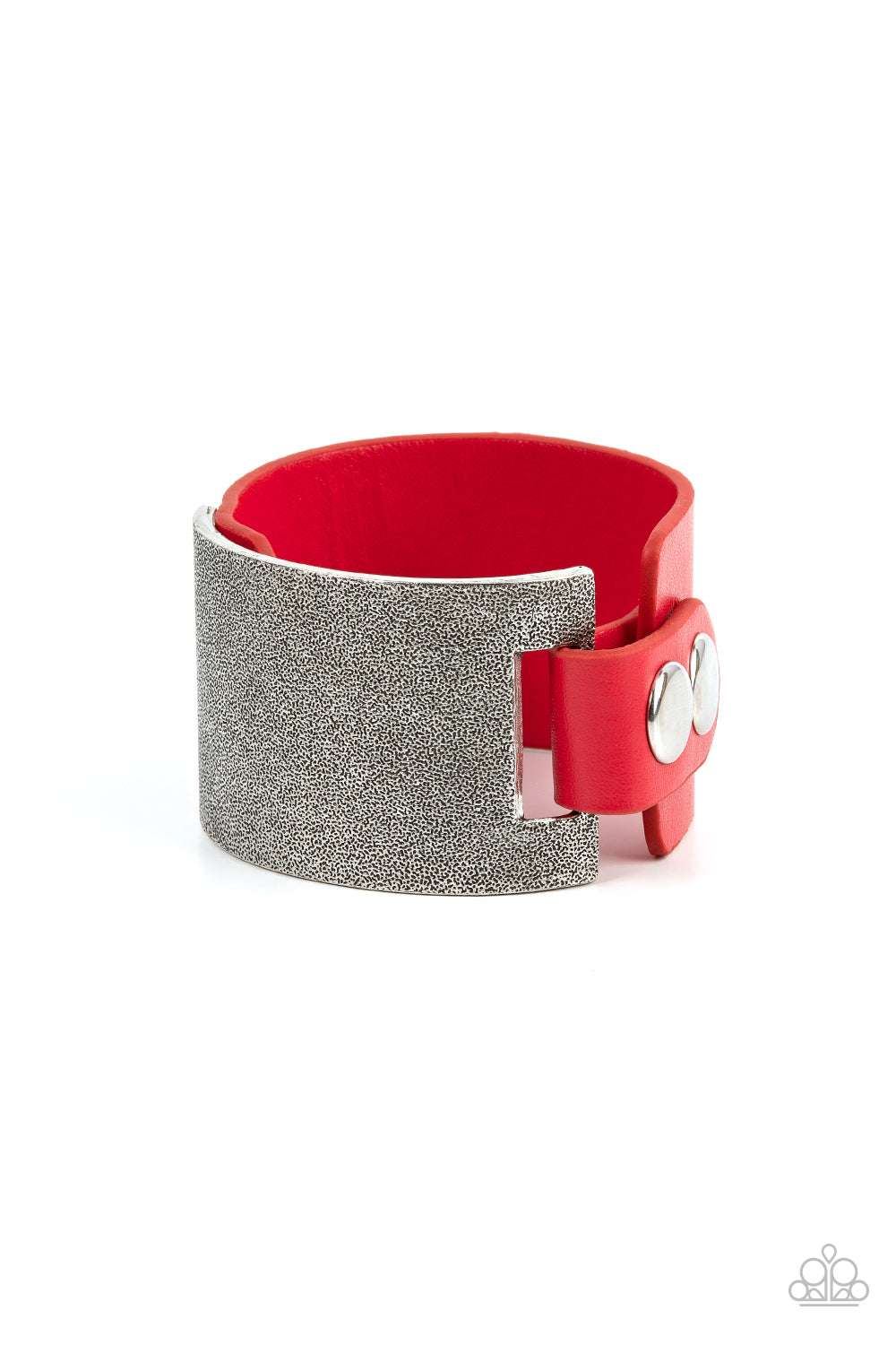 Studded Synchronism - Red Paparazzi Accessories