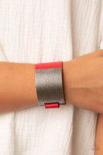 Load image into Gallery viewer, Studded Synchronism - Red Paparazzi Accessories
