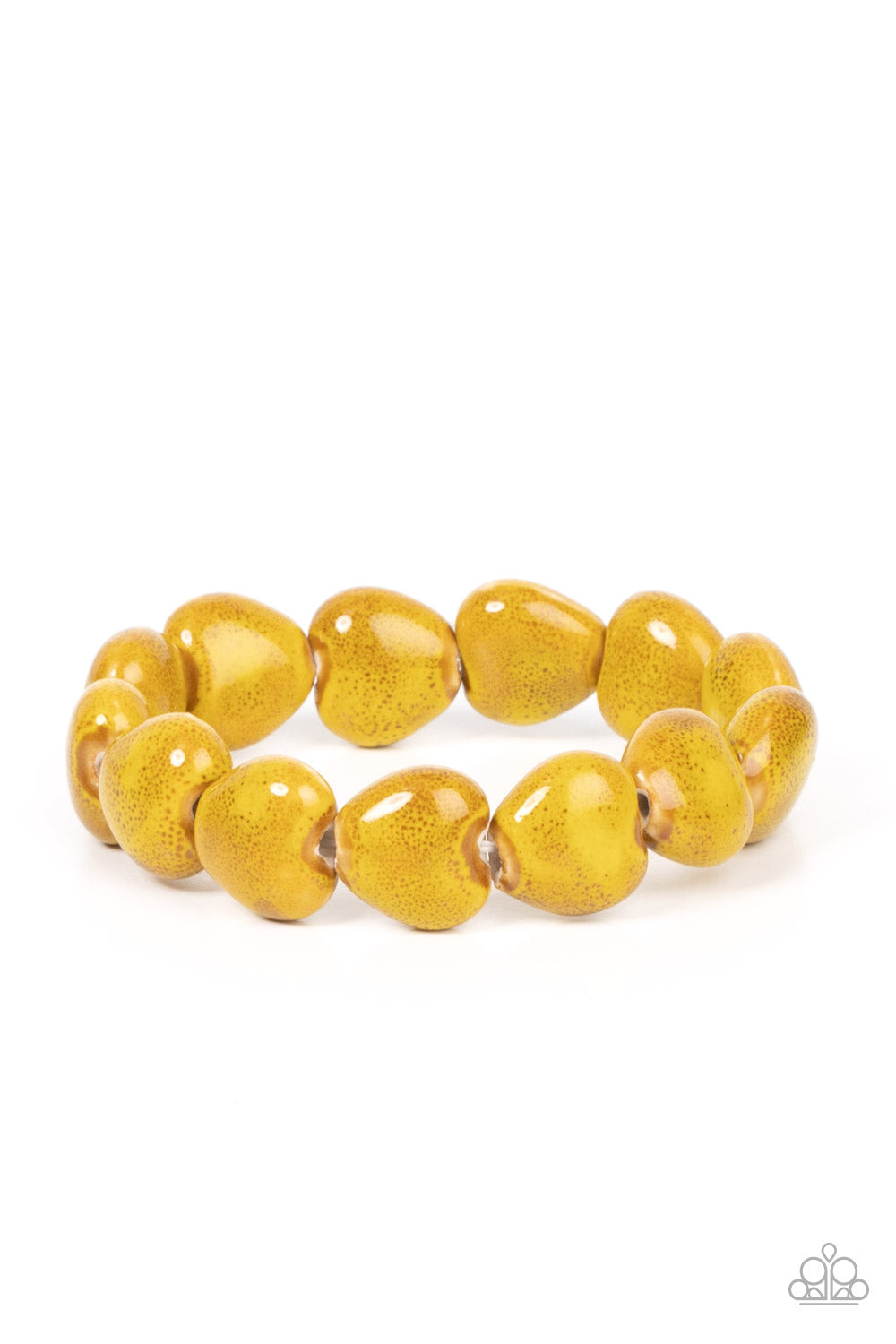GLAZE a Trail - Yellow Paparazzi Accessories