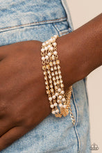 Load image into Gallery viewer, Experienced in Elegance - Gold Paparazzi Accessories
