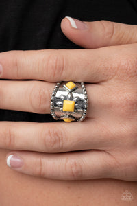Daisy Diviner - Yellow Paparazzi Accessories