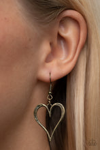 Load image into Gallery viewer, Hopelessly In Love - Brass Paparazzi Accessories
