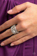Load image into Gallery viewer, Doting on Dazzle - White Paparazzi Accessories
