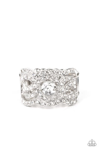 Doting on Dazzle - White Paparazzi Accessories