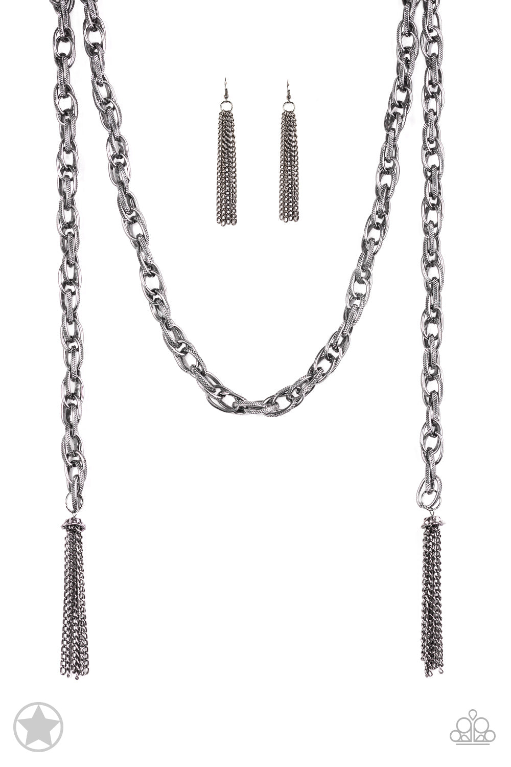 SCARFed for Attention - Gunmetal Paparazzi Accessories