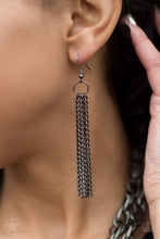 Load image into Gallery viewer, SCARFed for Attention - Gunmetal Paparazzi Accessories
