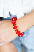 Load image into Gallery viewer, Keep GLOWING Forward - Red Paparazzi Accessories
