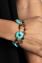 Load image into Gallery viewer, Quarry Quandary - Blue Paparazzi Accessories
