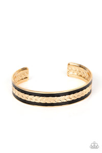 Hot on the TRAILBLAZER - Gold Paparazzi Accessories